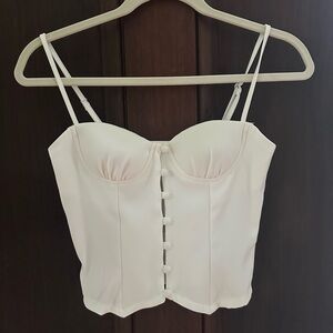 Princess Polly White Corset Vest